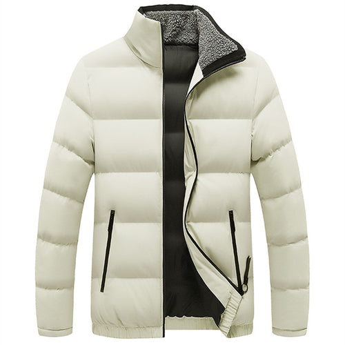 Herren Wattierte Steppjacke mit Sherpa-Innenkragen, winddichter Membran und Reißverschlusstaschen Shop Nory