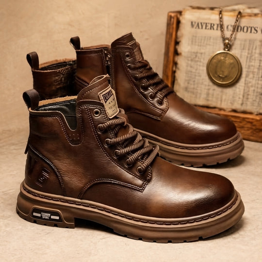 Herren Robuste Leder Stiefel Shop Nory