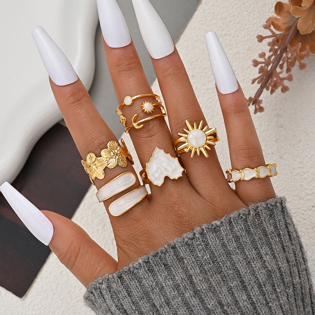 Damen Ring-Set mit kunstvollen und filigranen Designs Shop Nory