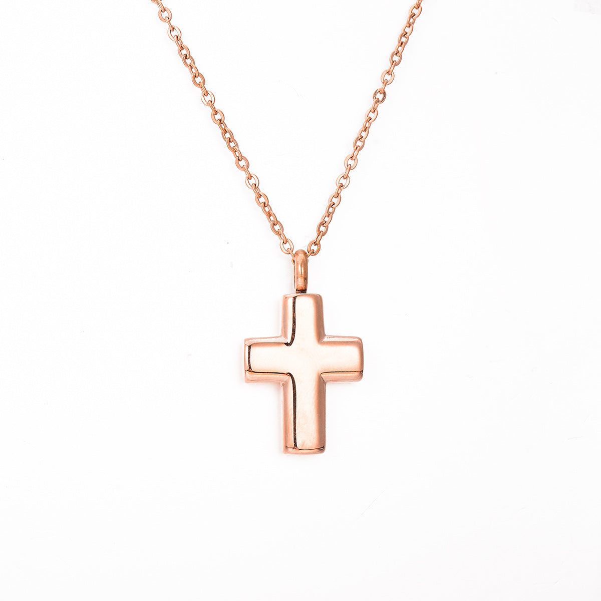 Damen Halskette mit glänzendem Kreuzanhänger Shop Nory