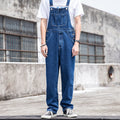 Herren Jeans Latzhose Denim weit