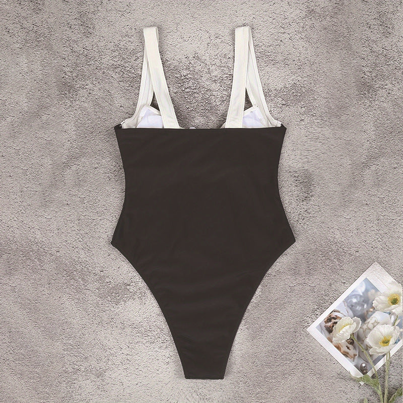 Damen Einteiler Badeanzug mit hochwertigem Push-Up-Design