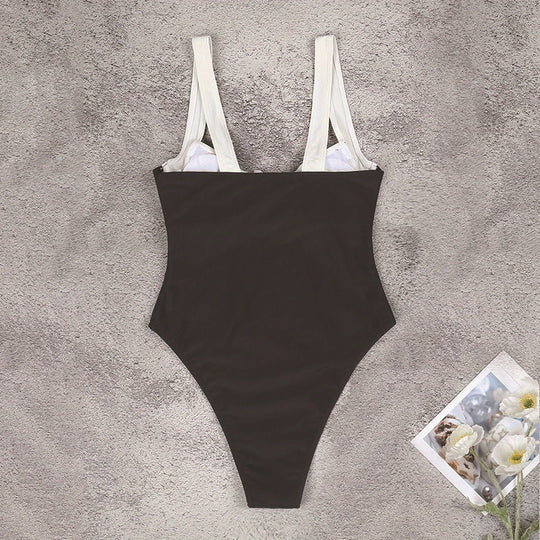 Damen Einteiler Badeanzug mit hochwertigem Push-Up-Design