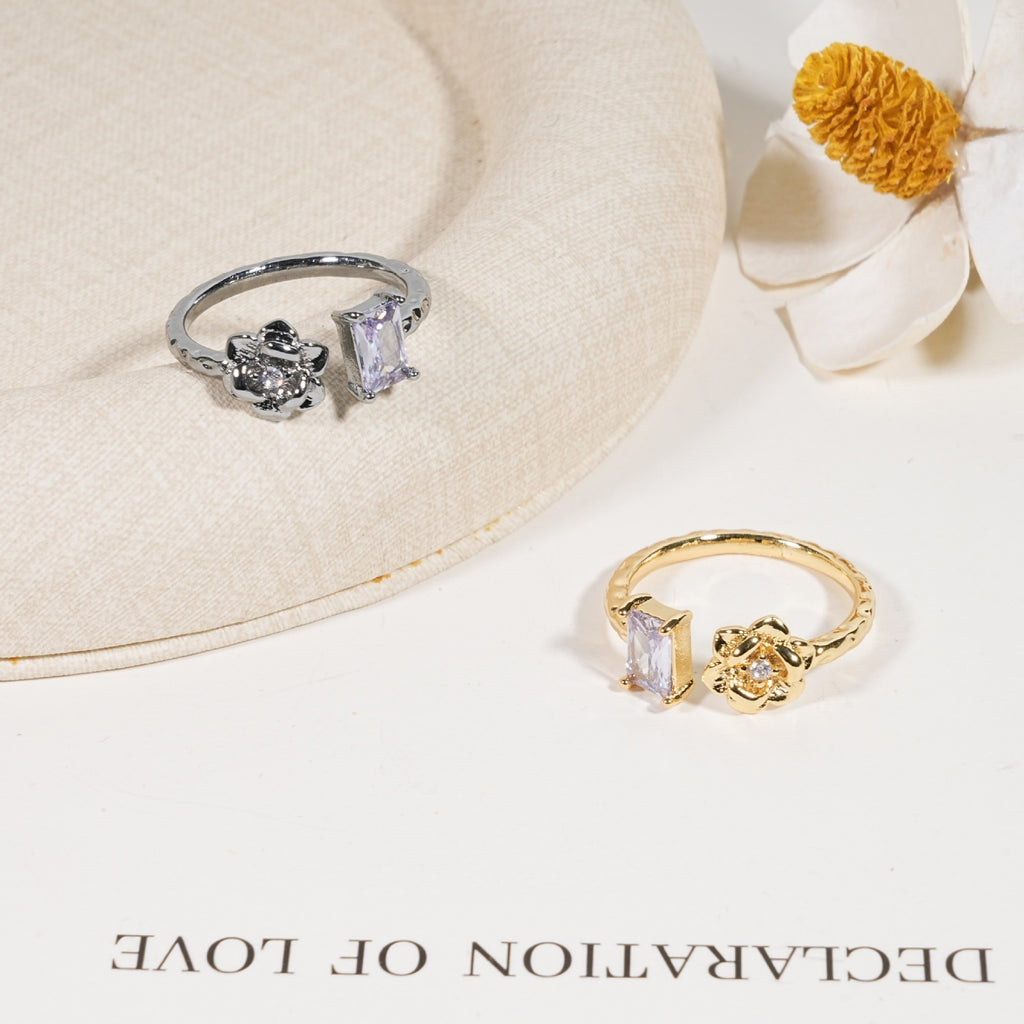 Damen eleganter Ring mit bunten Akzenten Shop Nory