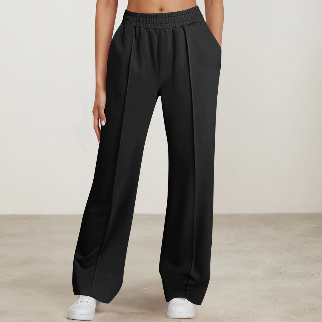 Damen nan elegante Bundfalten-Hose mit hohem Komfortbund, Bügelfalte und seitlichen Eingrifftaschen Shop Nory
