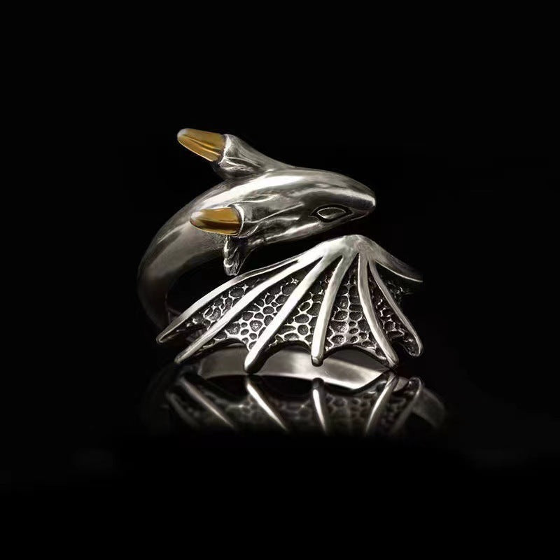 Damenring mit kunstvollem Drachen-Design Shop Nory