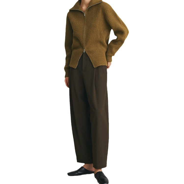 Damen Weit geschnittene High-Waist Anzughose Shop Nory