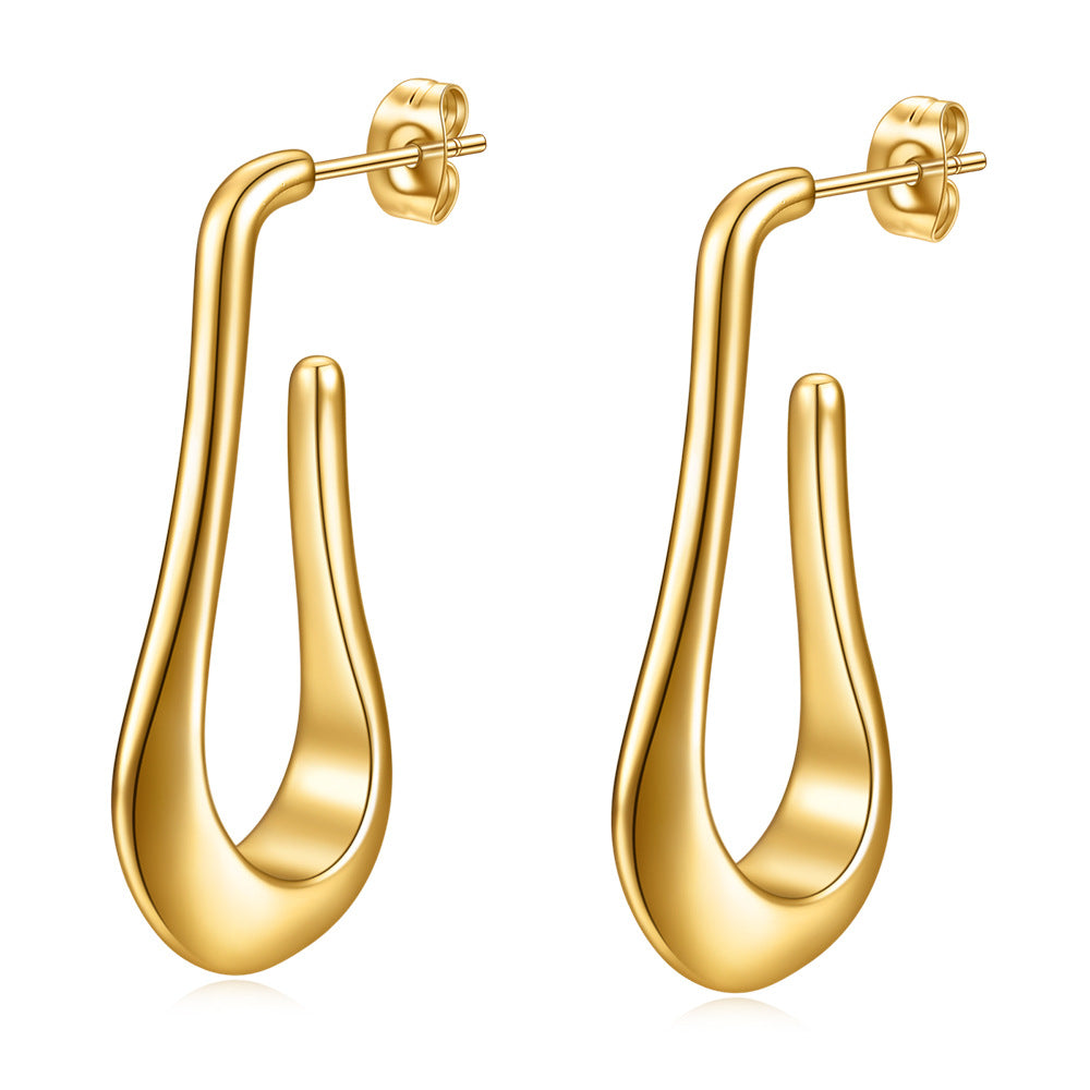 Damen Ohrhänger mit elegantem, geschwungenem Design Shop Nory