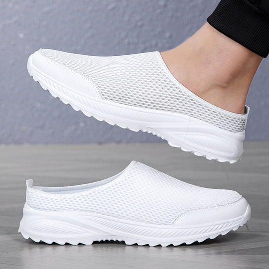 Unisex nan atmungsaktiver Mesh-Mule mit griffiger Flexlaufsohle und gepolstertem Komfortfußbett