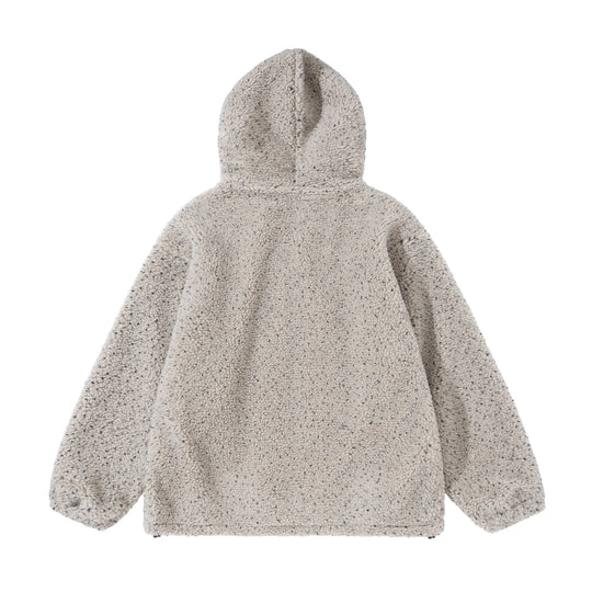 Unisex Boxy Teddy‑Fleece Kapuzenjacke mit Reißverschluss Shop Nory