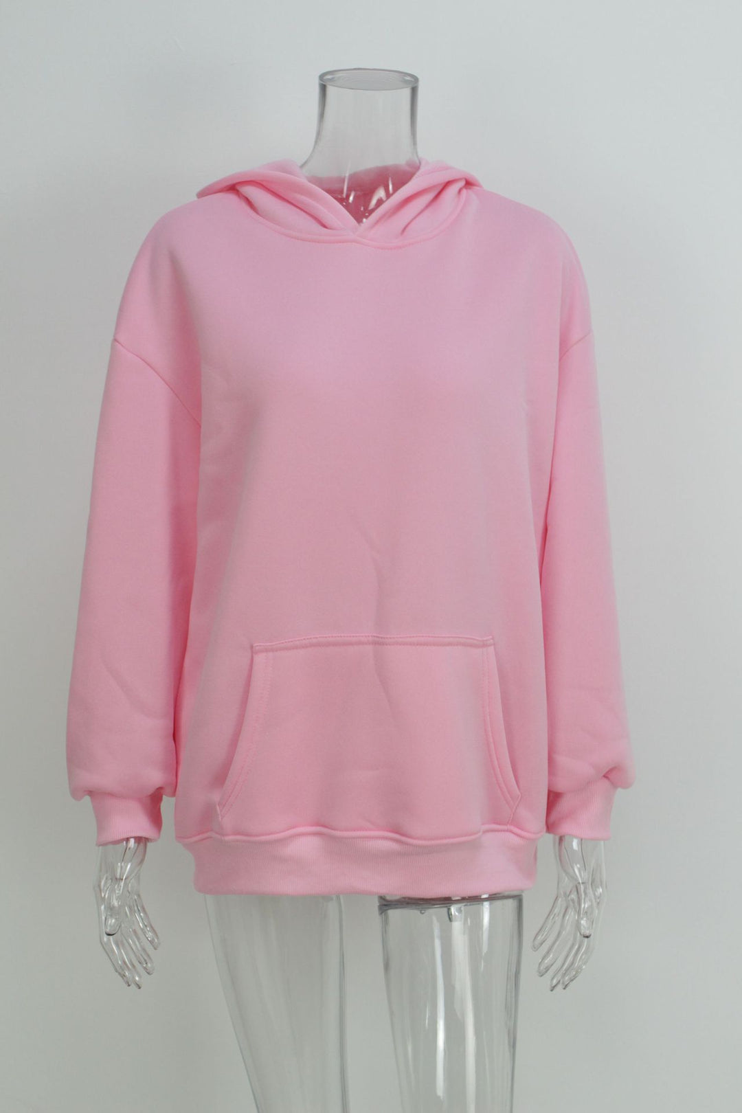 Damen nan weicher Oversize-Kapuzenpullover mit asymmetrischem Saum Kängurutasche und überschnittener Schulter Shop Nory