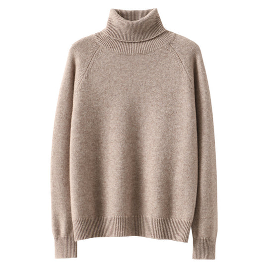 Damen Rollkragenpullover aus weichem Wollmix mit verlängerten Bündchen Shop Nory