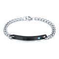 Herren Armband mit personalisierbarem Namensschild und hochwertigem Edelstahl Shop Nory