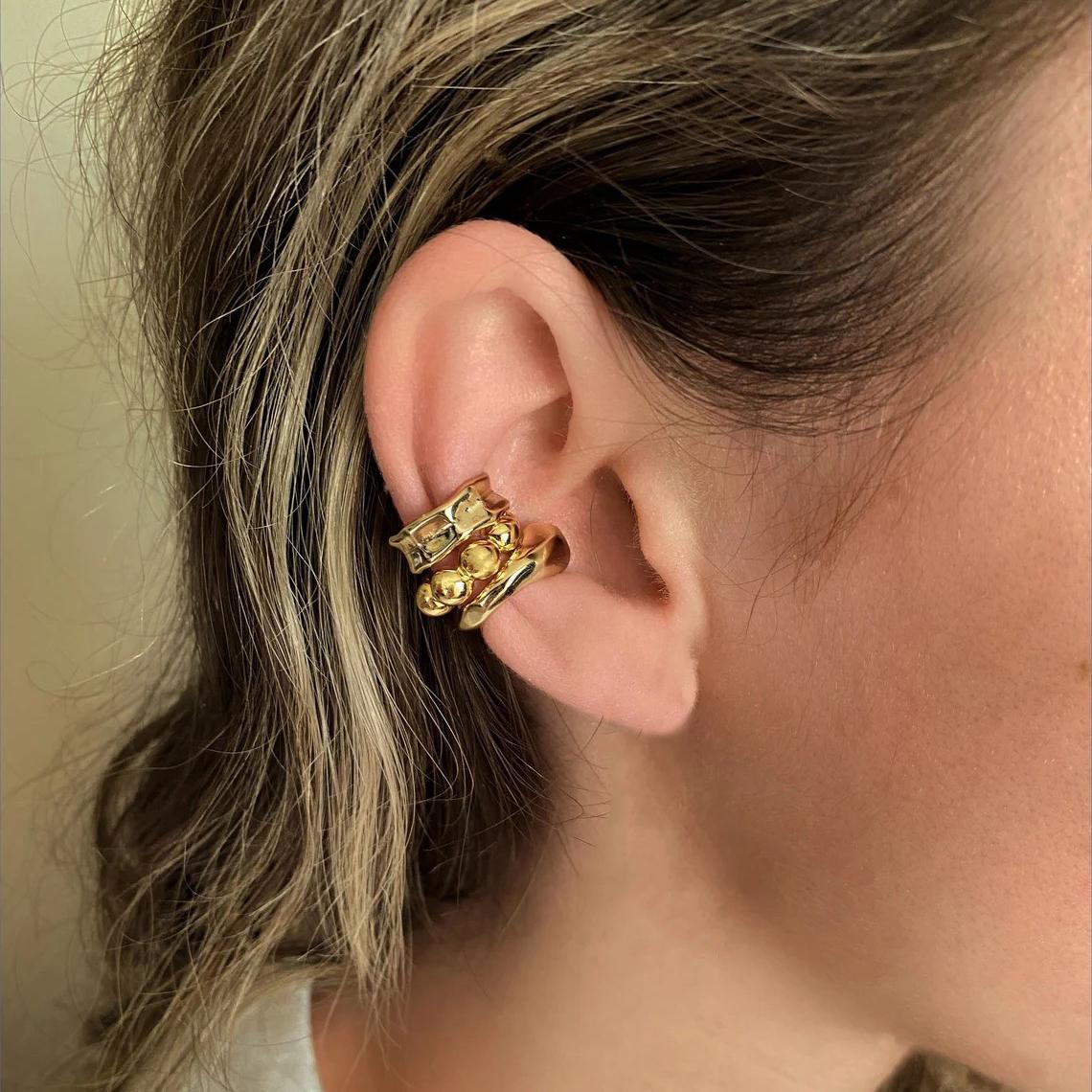 Damen Ohrcuff-Set mit kunstvollem Design und eleganten Akzenten Shop Nory