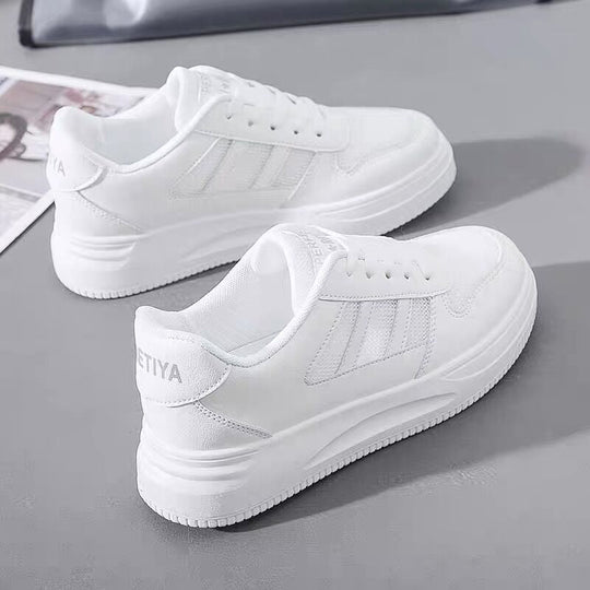 Damen Plattform Sneakers mit atmungsaktivem Obermaterial und rutschfester Sohle