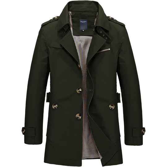Herren Elegante und modische Trenchcoat Shop Nory