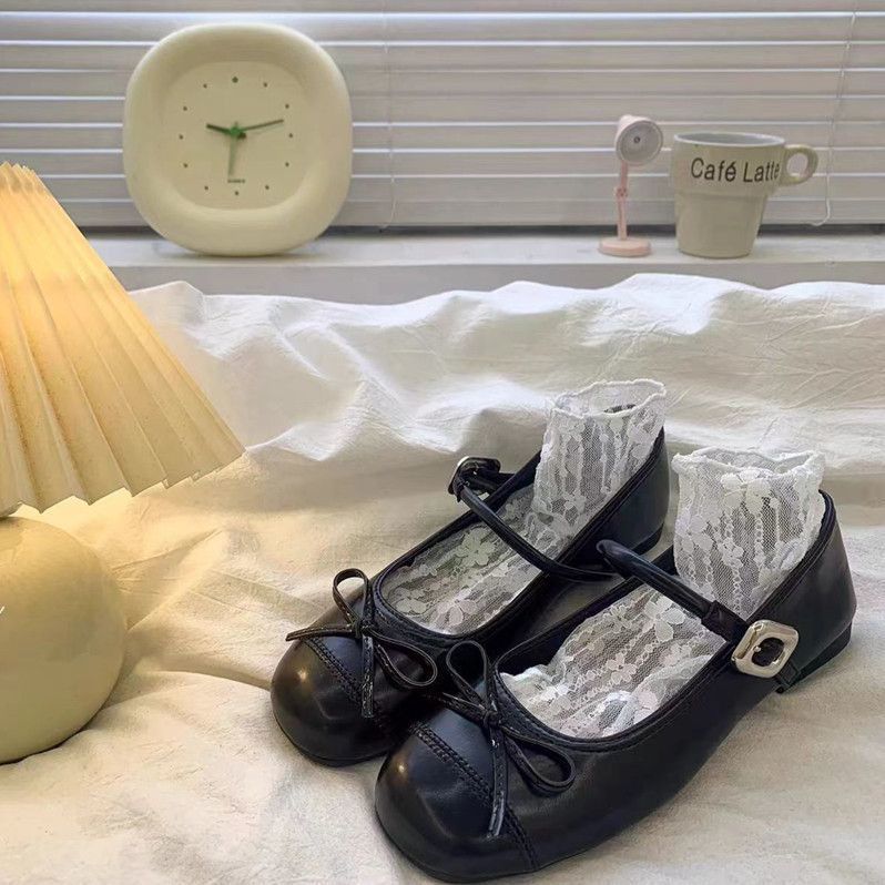 Damen Riemchen‑Ballerinas mit dekorativer Schleife und verstellbarem Schnallenriemen Shop Nory
