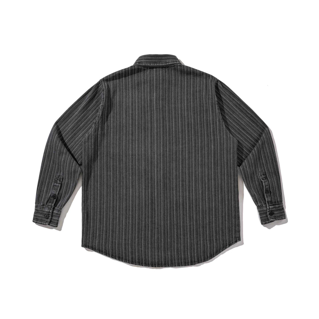 Herren Gestreiftes Workwear-Hemd mit Brusttasche Shop Nory