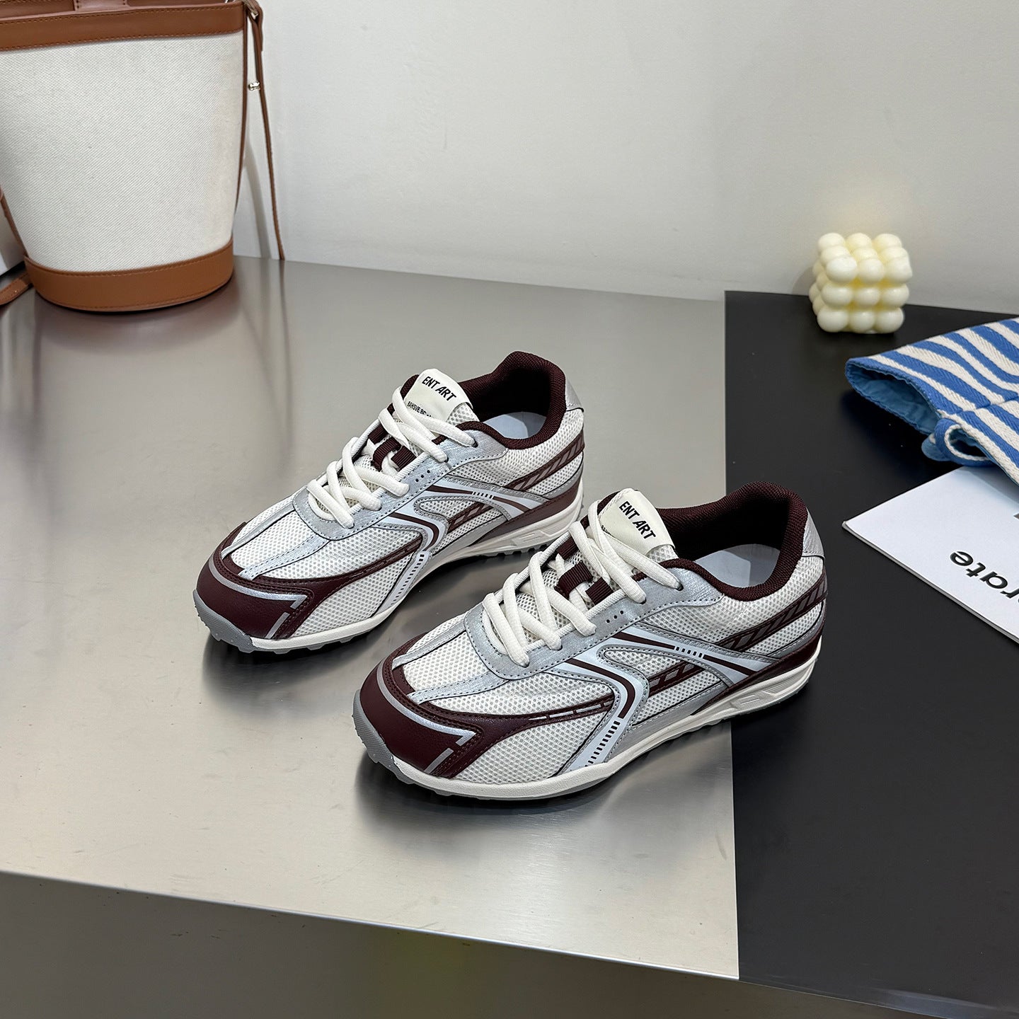 Damen sportliche Mesh-Sneaker mit dämpfender Sohle und atmungsaktivem Design