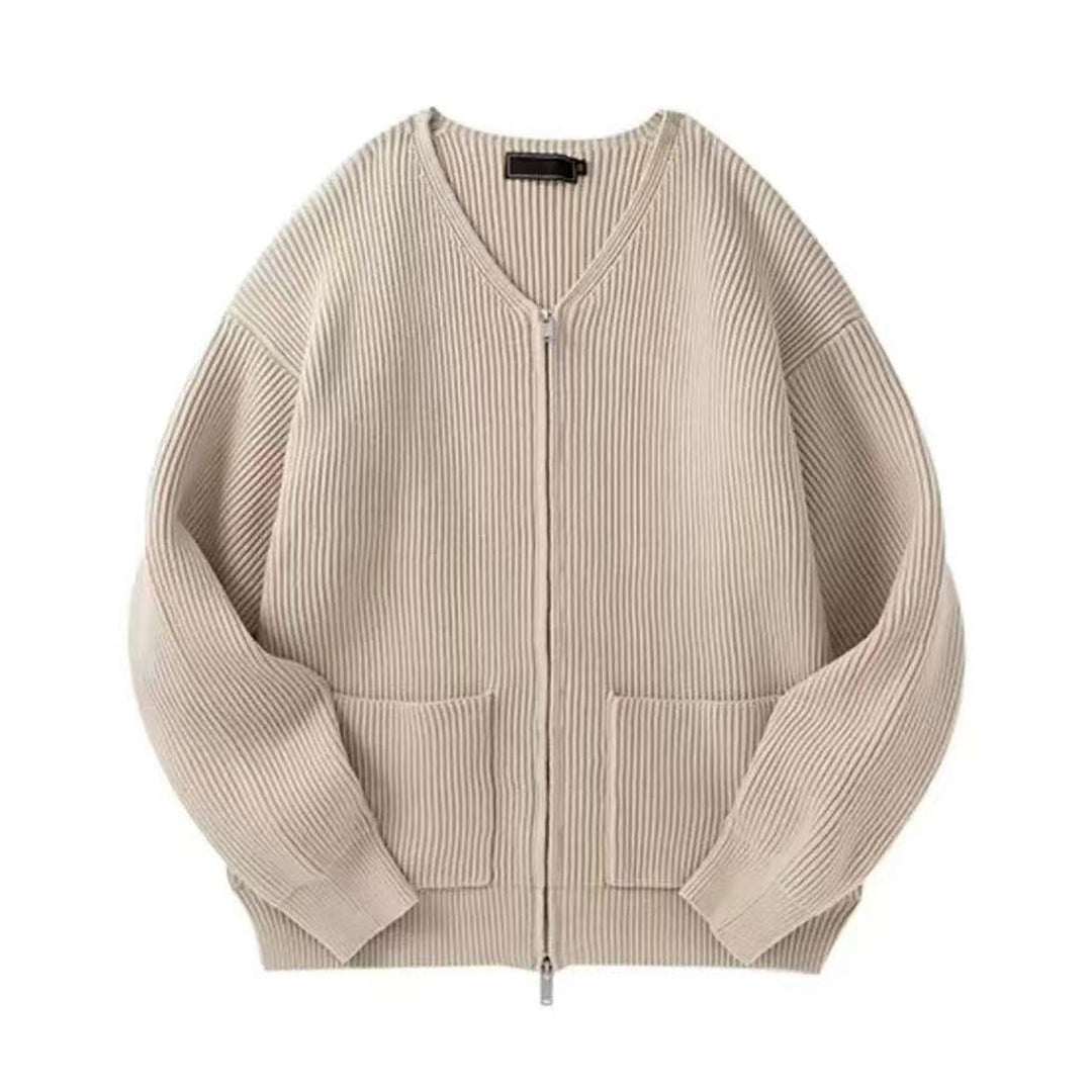 Damen Modische Strickjacke mit Reißverschluss Shop Nory