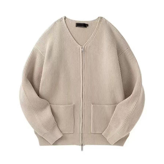 Damen Modische Strickjacke mit Reißverschluss Shop Nory