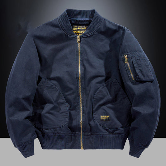 Herren Bomberjacke im Utility-Stil mit Ärmel‑Tasche und Rippbündchen Shop Nory