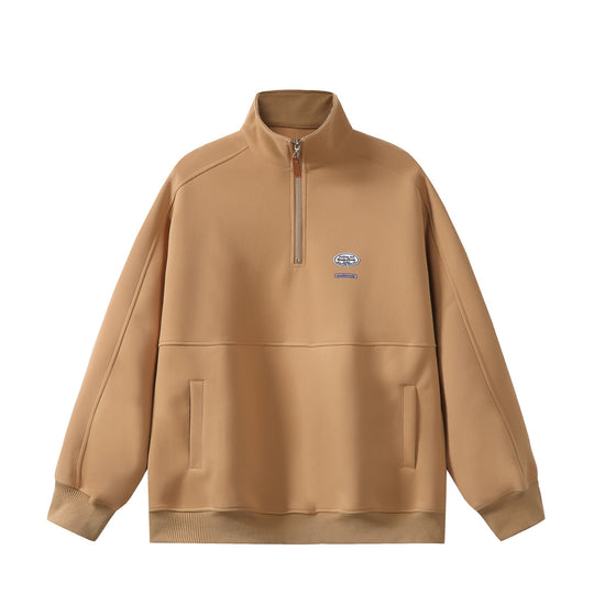 Herren Halbzip-Sweatshirt mit Stehkragen, Kängurutasche und Relaxed-Schnitt Shop Nory