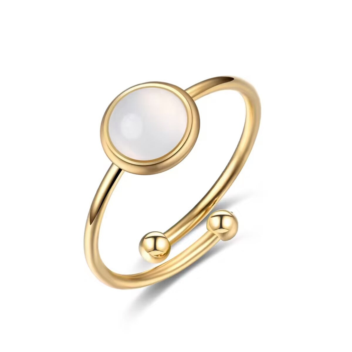 Damen Offener Ring mit elegantem Perlendesign Shop Nory