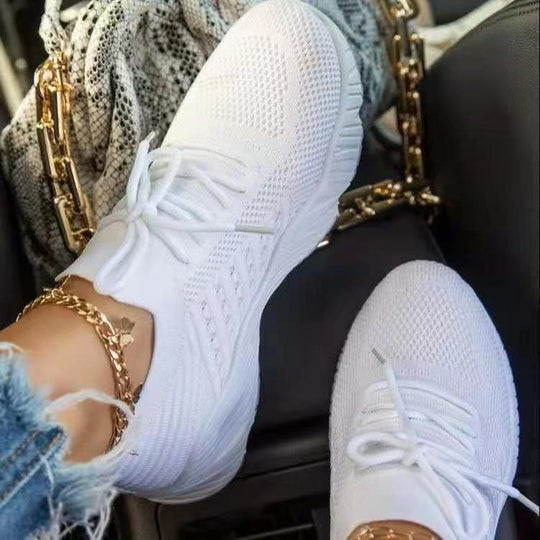 Damen Atmungsaktive Strick-Sneaker mit elastischem Schaft und rutschfester Profilsohle Shop Nory