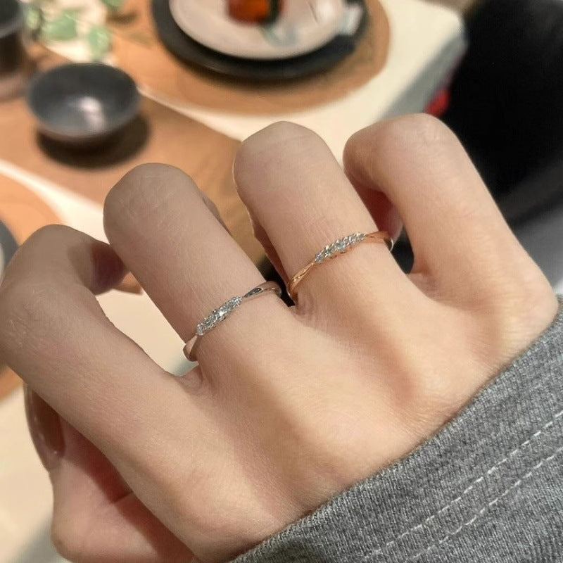 Damen Hochwertiger Zirkonia-Edelstahlring mit elegantem Design Shop Nory