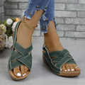 Damen Bequeme Riemchensandalen mit anatomischer Fußbetten- und Luftpolster-Wirkung