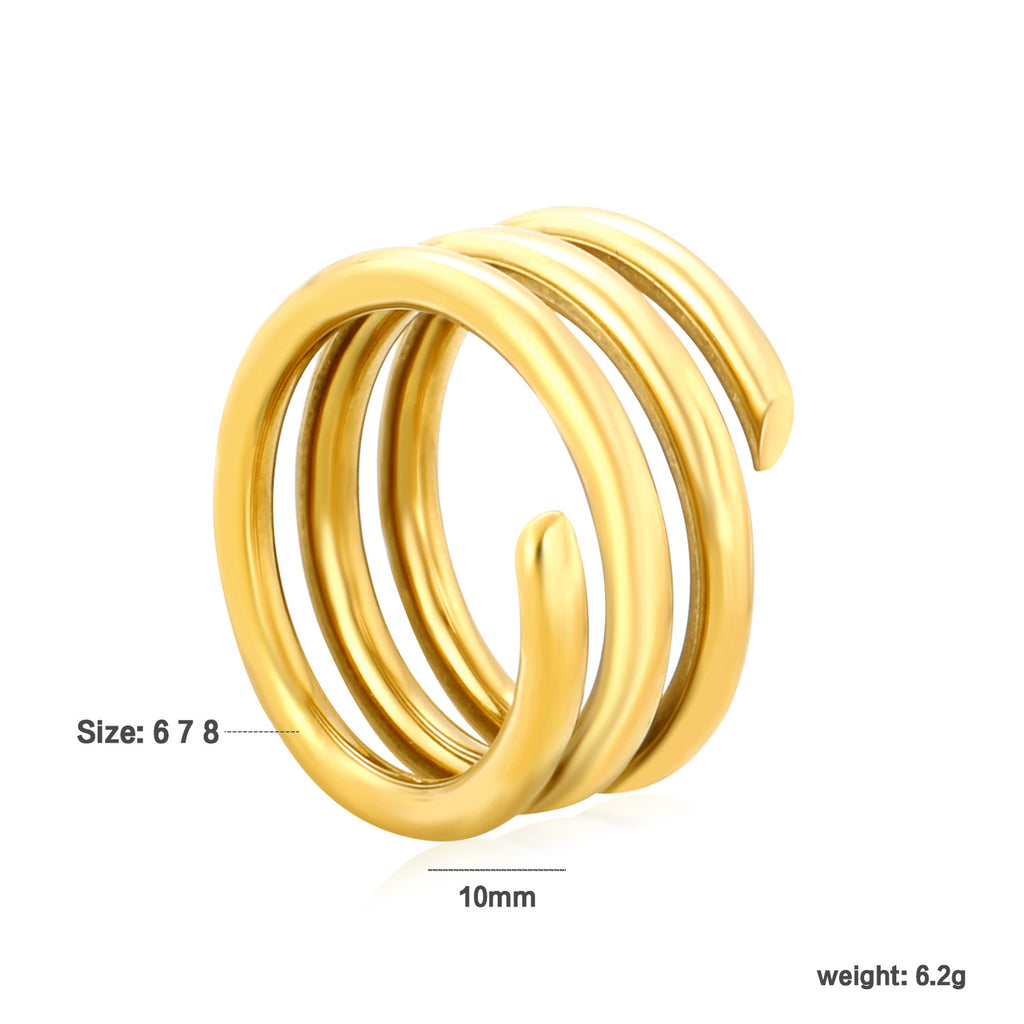 Damen Ring mit modernem, unterbrochenem Design Shop Nory