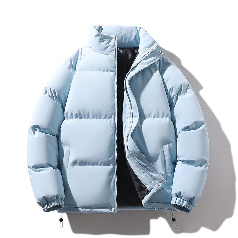 Unisex Wattierte Steppjacke aus Daunenimitat mit hohem Kragen und Kordelzug Shop Nory