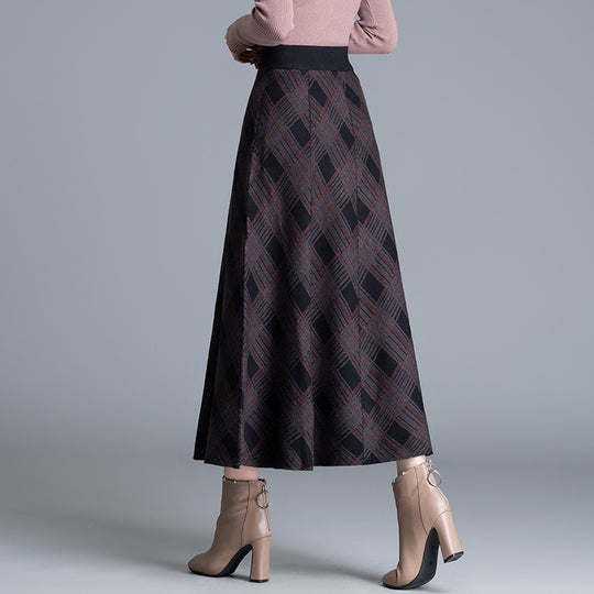 Damen Eleganter, plissierter Maxirock Shop Nory