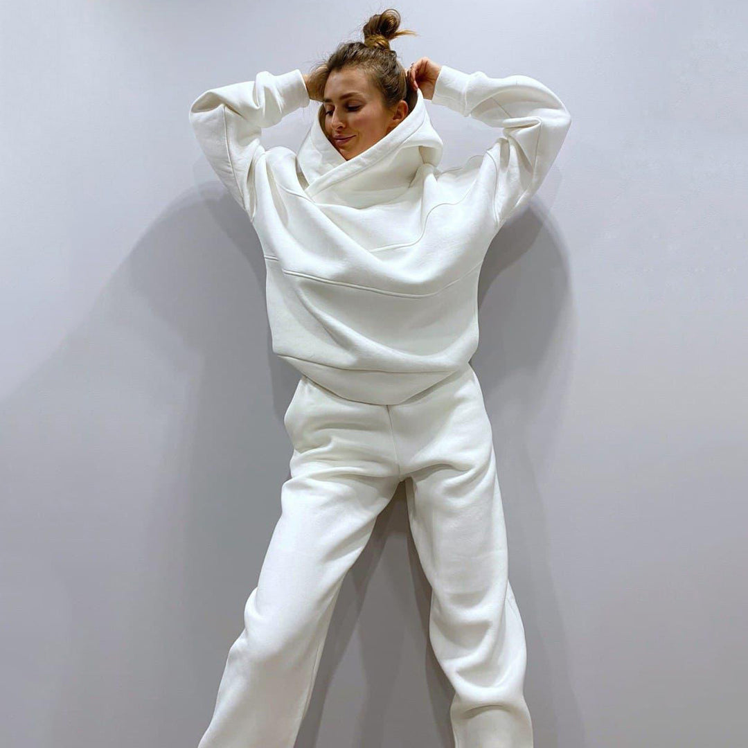 Damen Oversized Loungewear-Set aus schwerem French-Terry mit strukturierter Kapuze und Relax-Jogginghose Shop Nory
