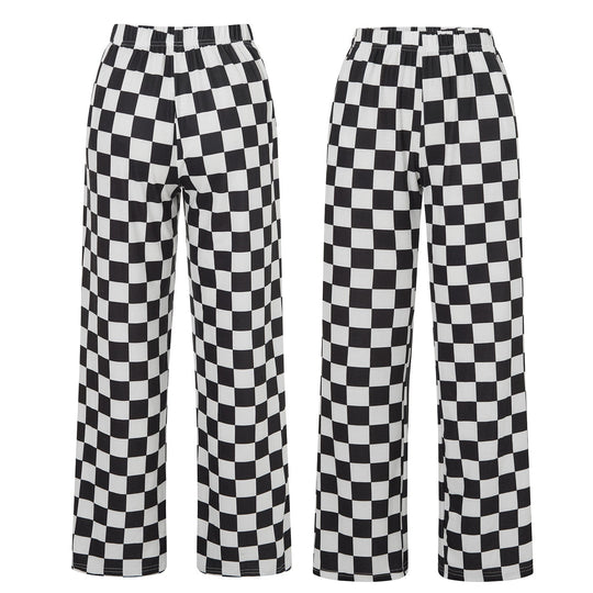 Damen Karierte Palazzohose
