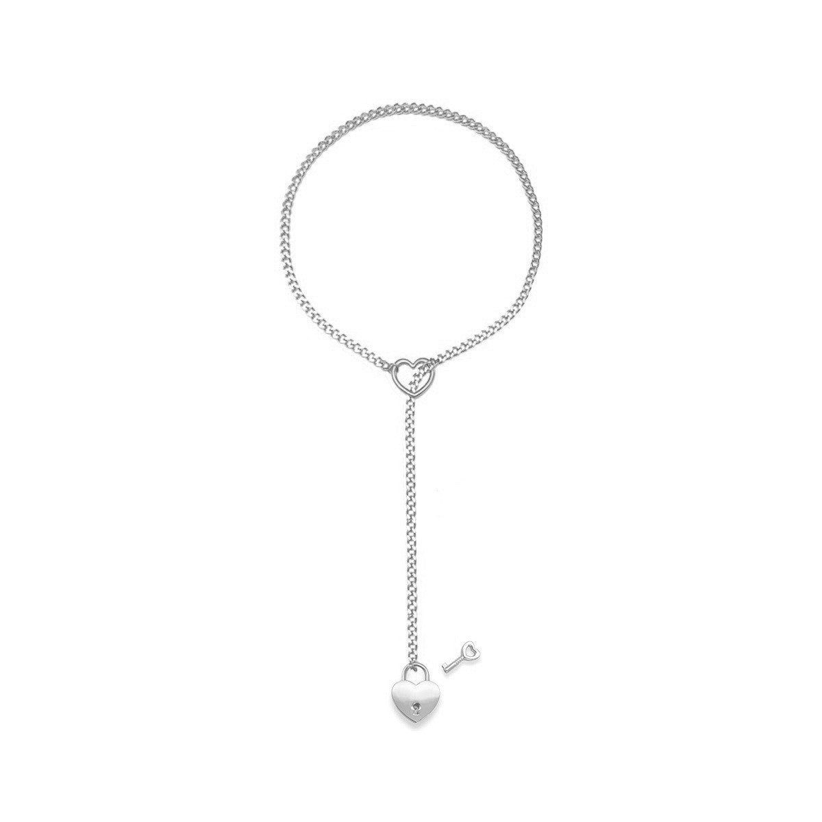 Damen Fußkettchen mit Herzanhänger und elegantem Kettendesign Shop Nory