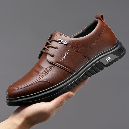 Herren Elegante Schnürschuhe aus hochwertigem Leder mit rutschfester Sohle