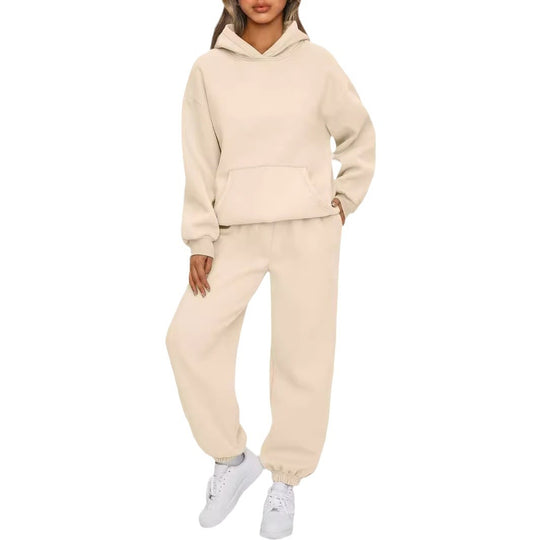 Damen nan kuscheliges oversized Hoodie und Jogginghose Lounge Set aus Baumwollmischung Shop Nory
