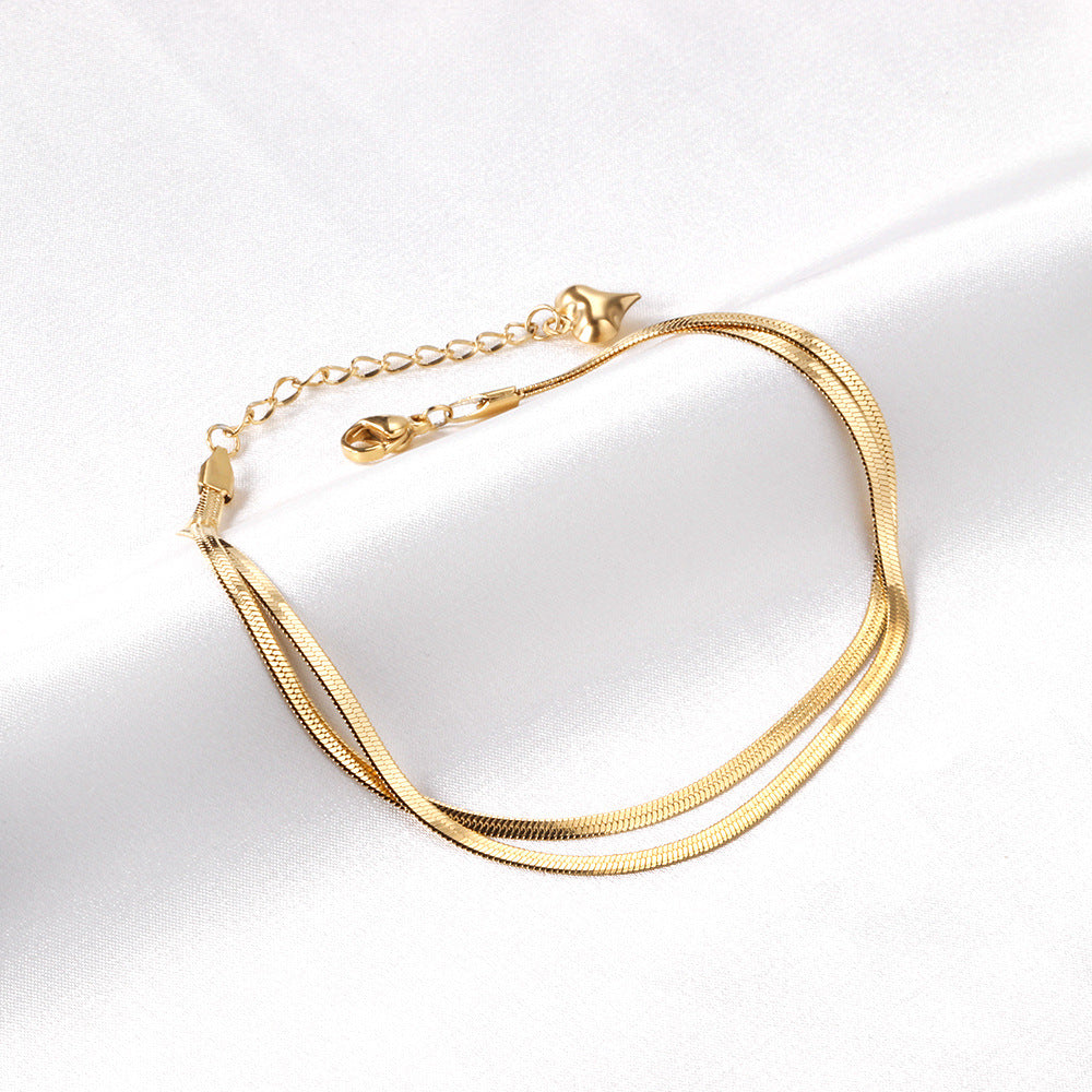 Damen elegante, antiallergische Edelstahlarmband mit verstellbarem Verschluss Shop Nory