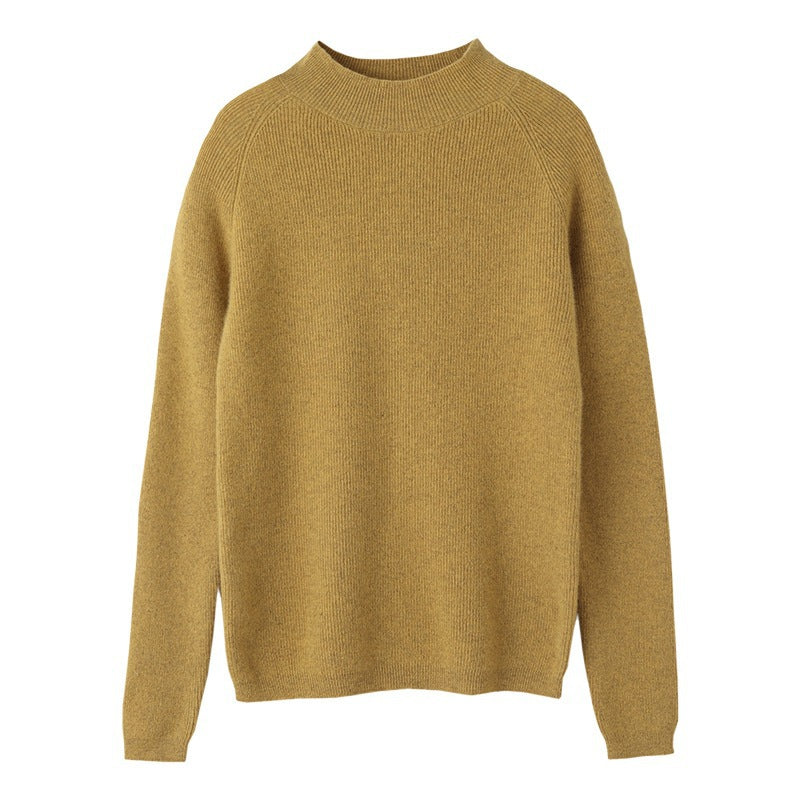 Damen Schmal geschnittener Stehkragenpullover aus leichtem Feinstrick mit feiner Rippenstruktur Shop Nory