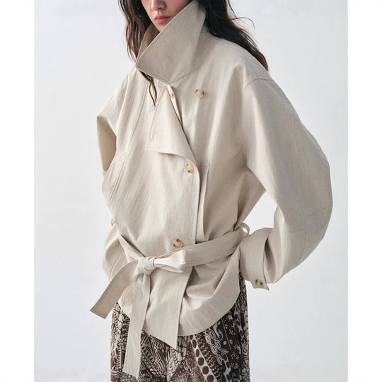 Damen Modische und lässige Jacke mit hohem Kragen Shop Nory