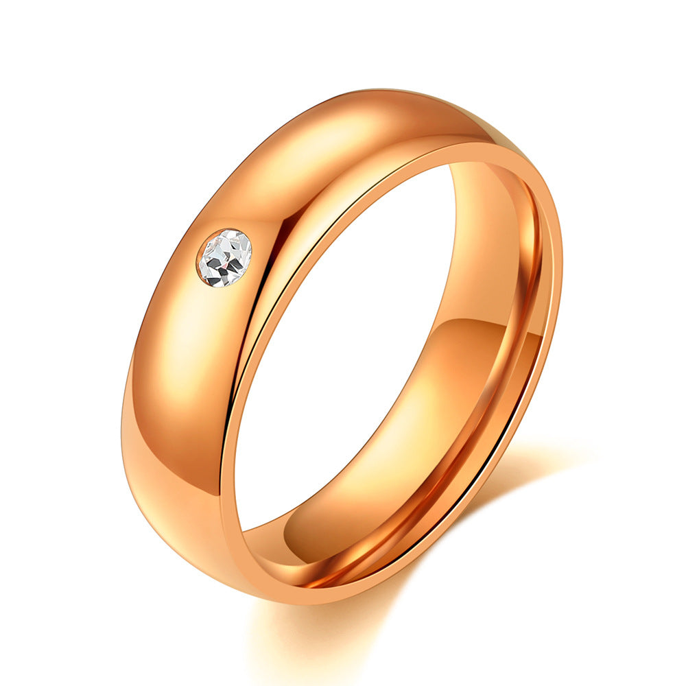 Damen Ring mit funkelndem Kristall und modernem, poliertem Design Shop Nory