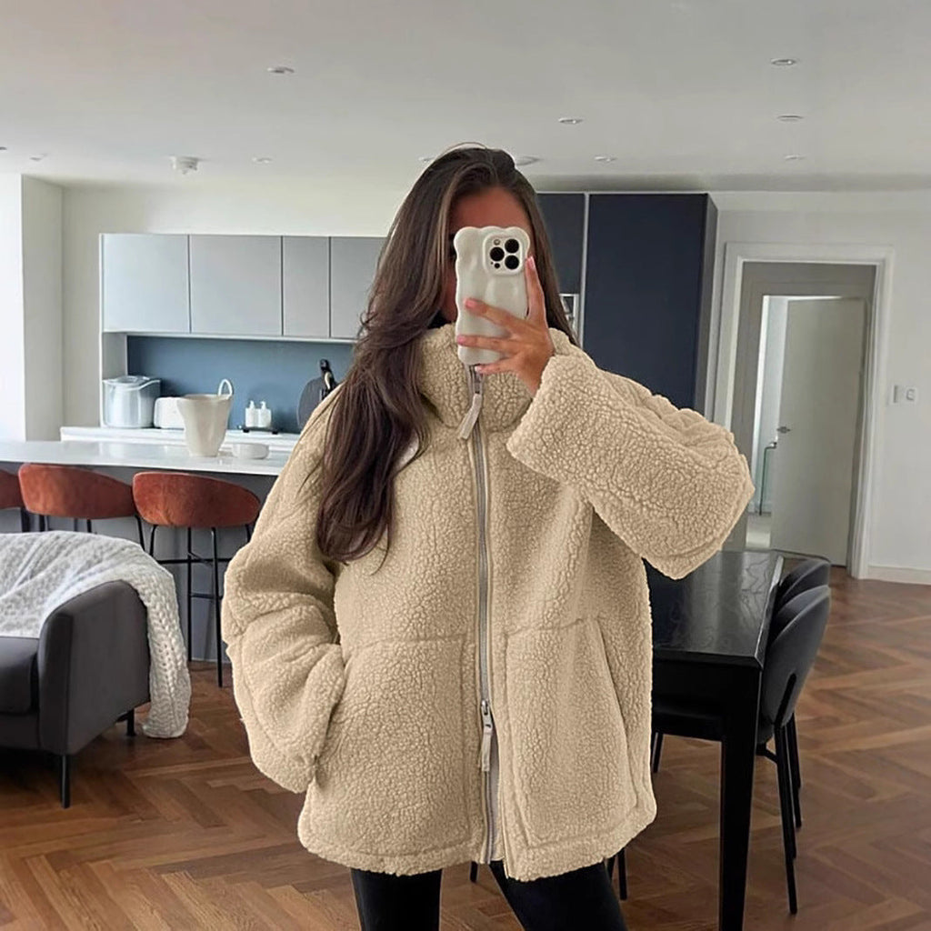 ShopNory | Damen Oversized Fleecejacke – Weich, Warm & Lässig