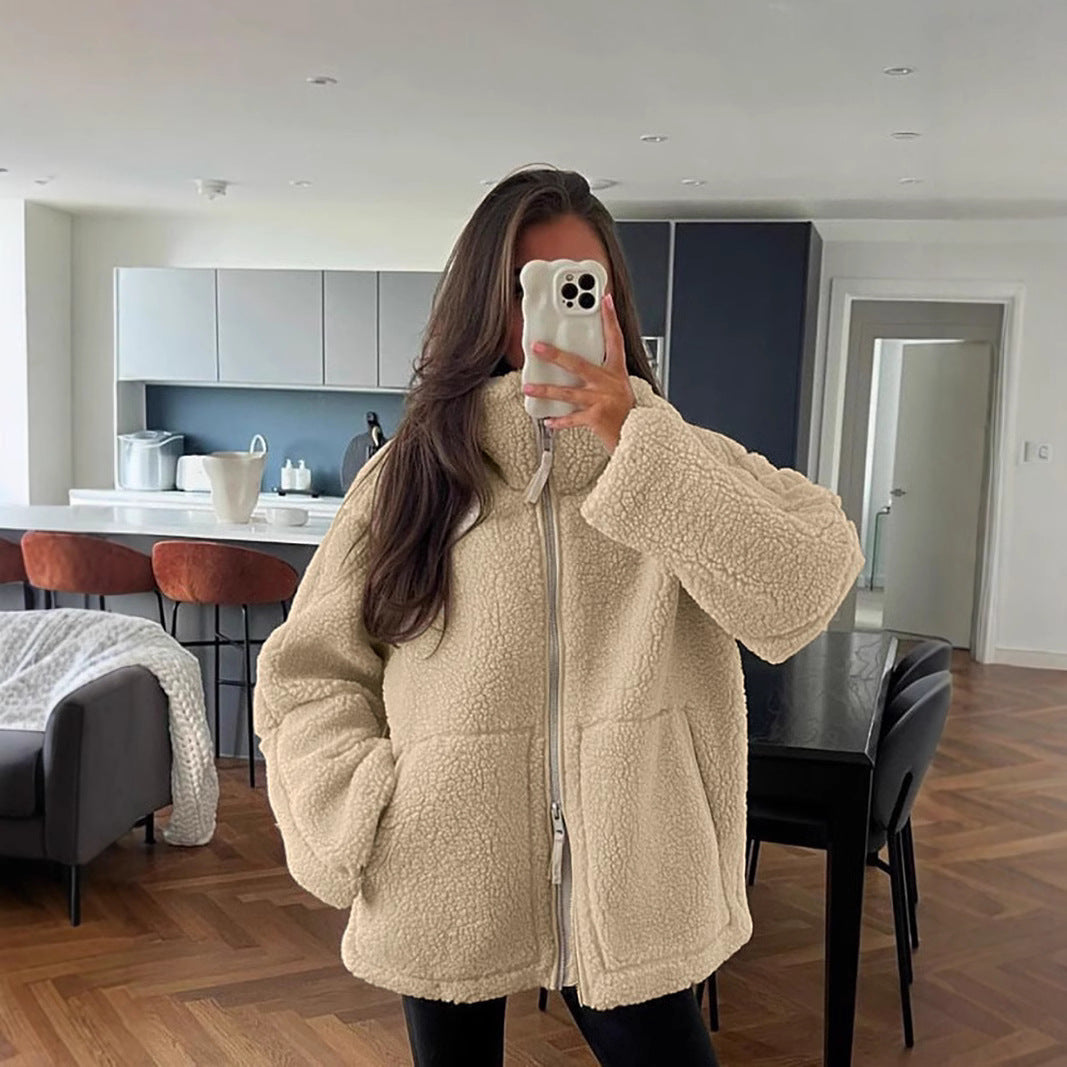 ShopNory | Damen Oversized Fleecejacke – Weich, Warm & Lässig