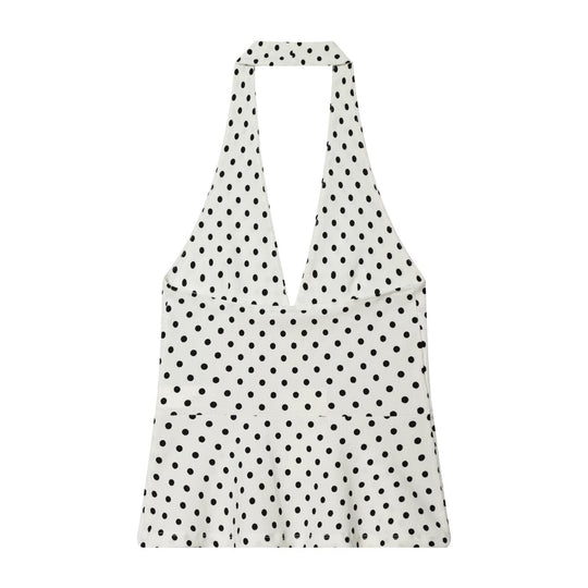 Damen Schlaghose mit grafischem Punktedesign Shopnory