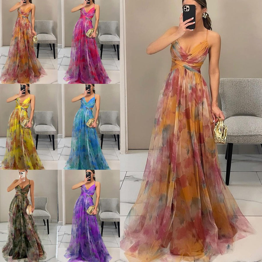 Damen Elegantes Maxikleid mit raffinierten Cut-Out-Details und fließendem Design