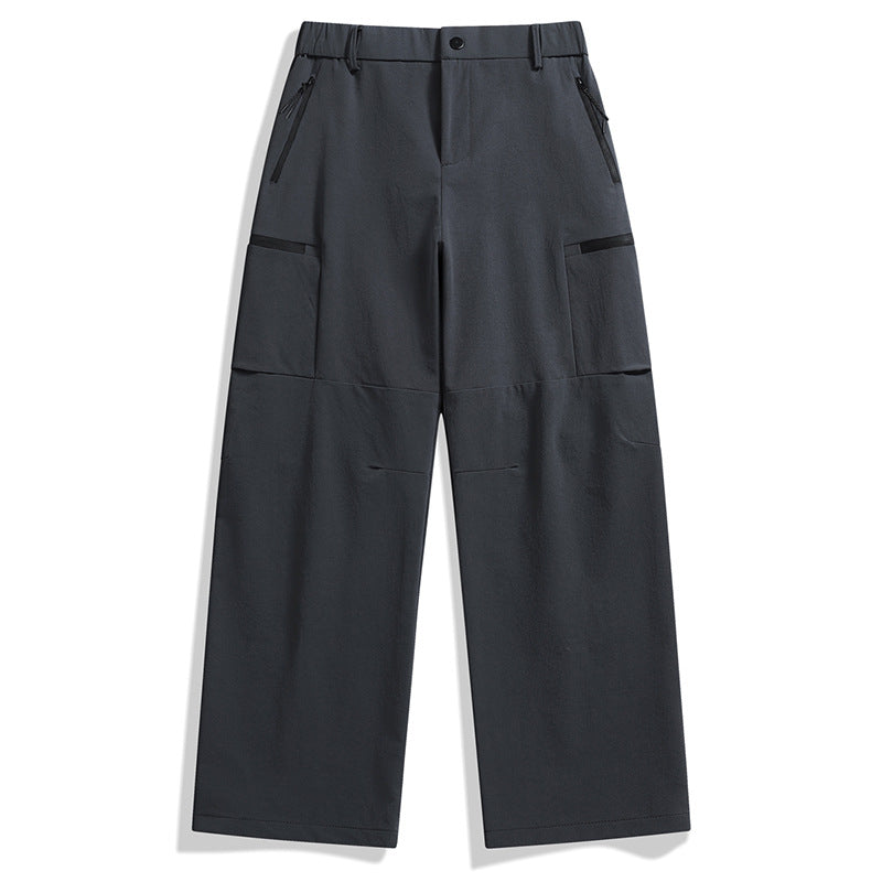 Herren weite Utility-Cargohose mit Reißverschluss‑Taschen und vorgeformten Knien Shop Nory