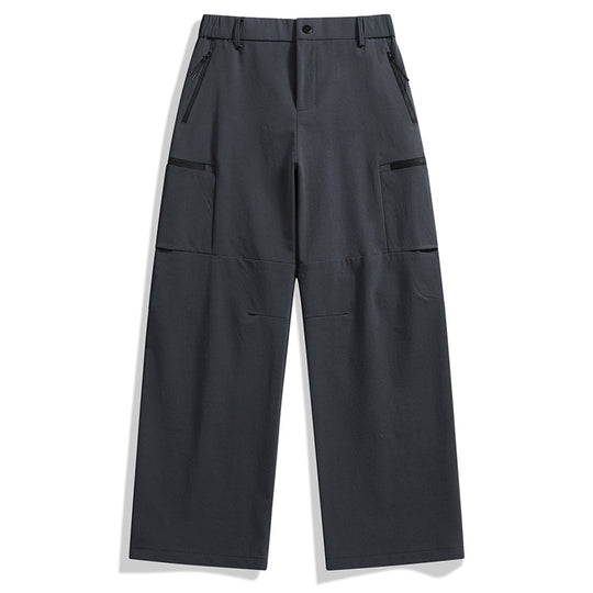 Herren weite Utility-Cargohose mit Reißverschluss‑Taschen und vorgeformten Knien Shop Nory