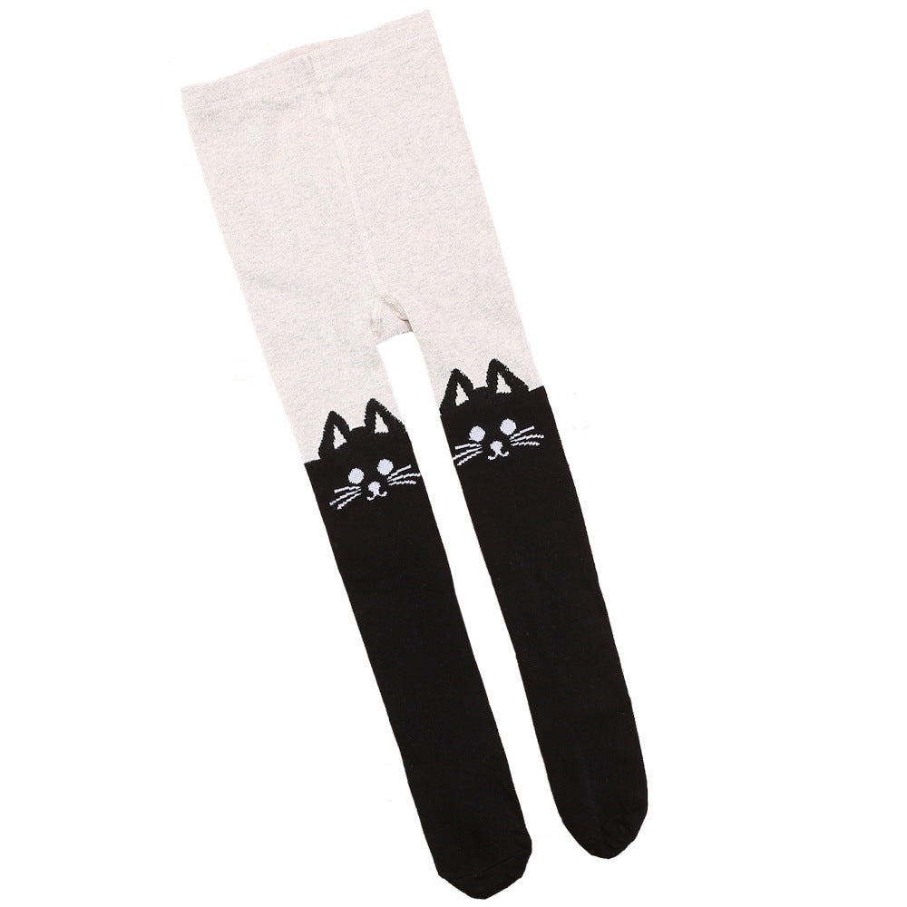 Mädchen Leggings mit Katzenmotiv Shop Nory